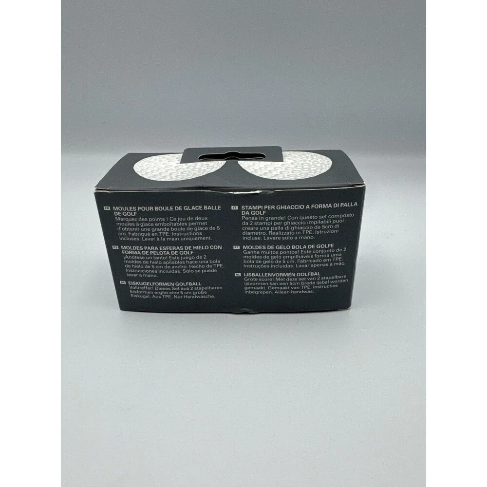 Kikkerland Golf Ball Ice Mold Set of 2 | Groomsmen Gift‎ Whiskey Novelty